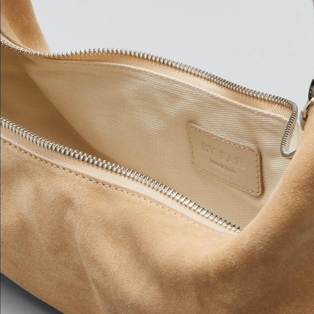 (SOLD) BY FAR Mara Suede Shoulder Bag - Picture 4 of 4
